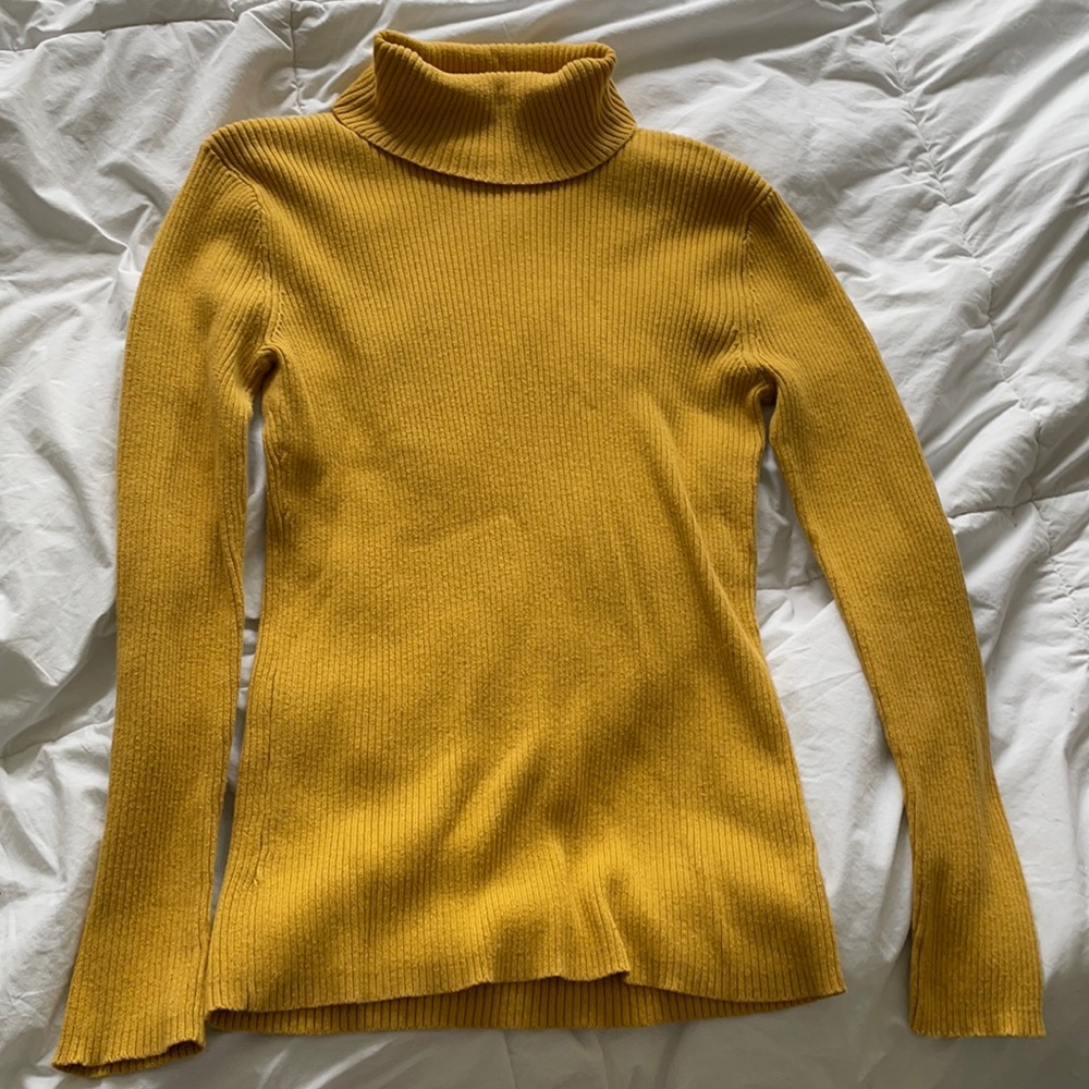 Mustard Turtleneck